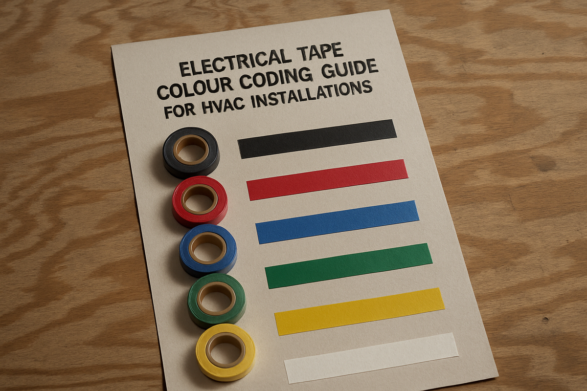 Electrical Tape Colour Coding Guide for HVAC Installations