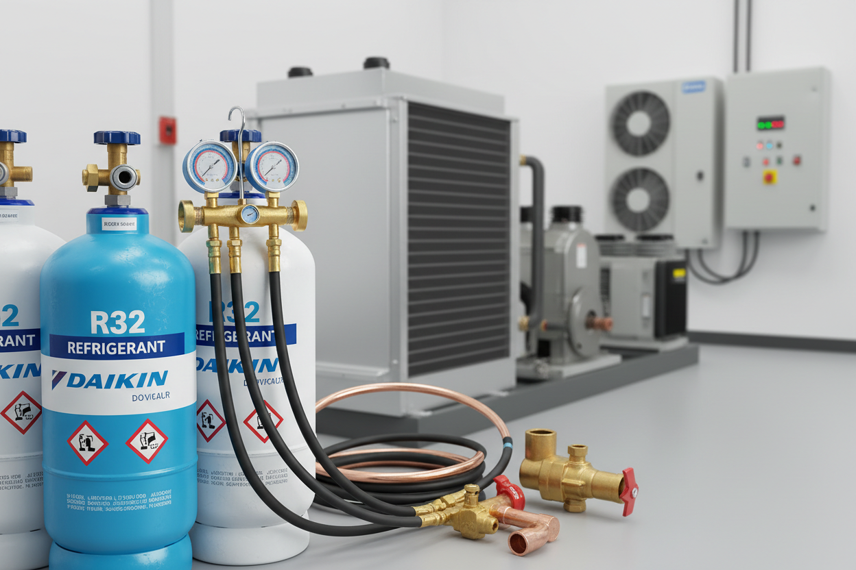 R32 Refrigerant Tools UK | A2L Vacuum Pumps, Manifolds & Equipment ...