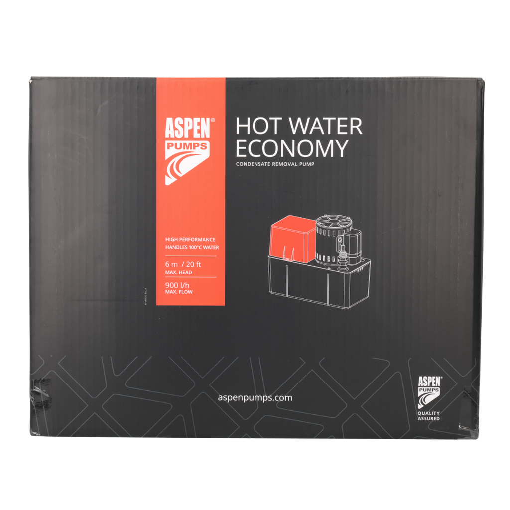 Aspen FP2092 condensate pump - black unit close-up