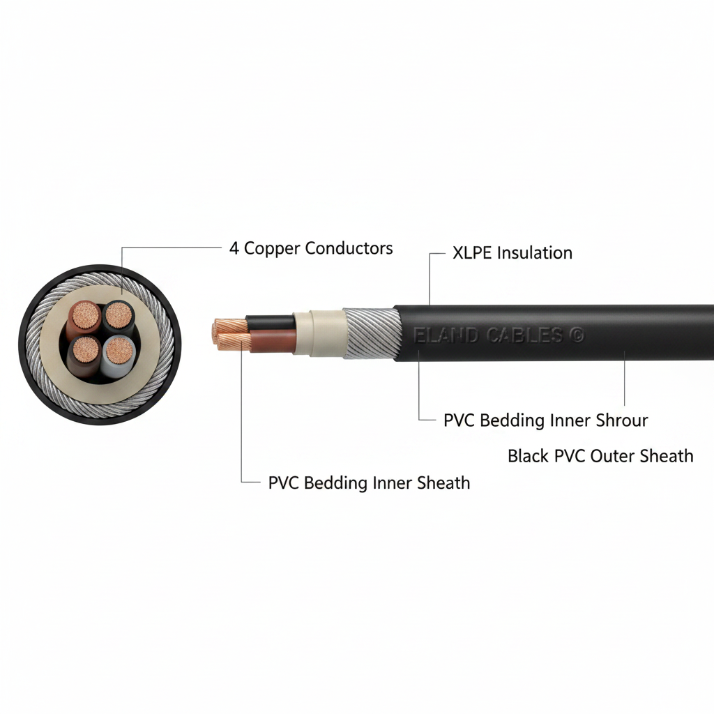 SWA Armoured Cable Per Metre | BS5467 Steel Wire Armoured Cable