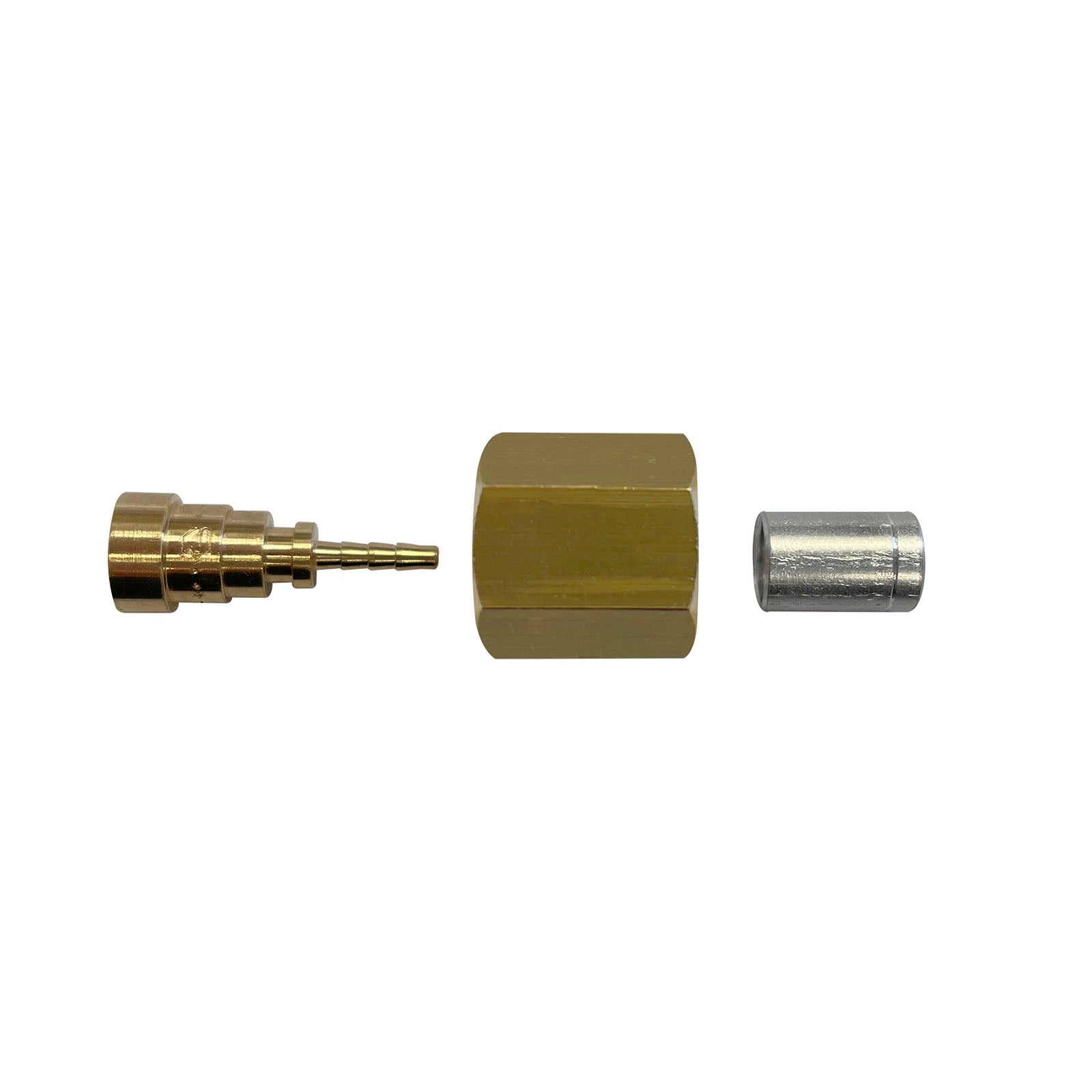 42112-50 — Straight crimp fitting with hex nut (50 pcs) - MastercoolTools.com 