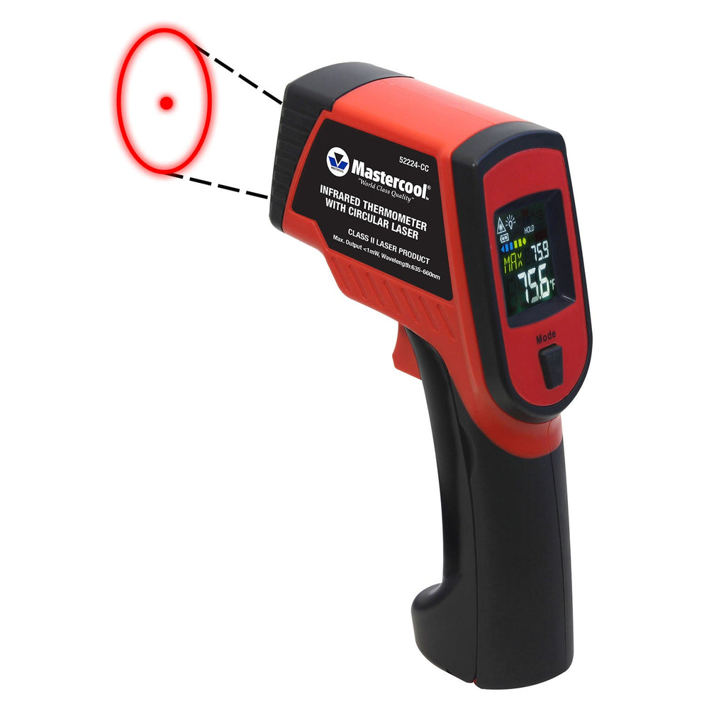 Mastercool 52224-CC — IR Circular Laser Thermometer 12:1 - MastercoolTools.com 