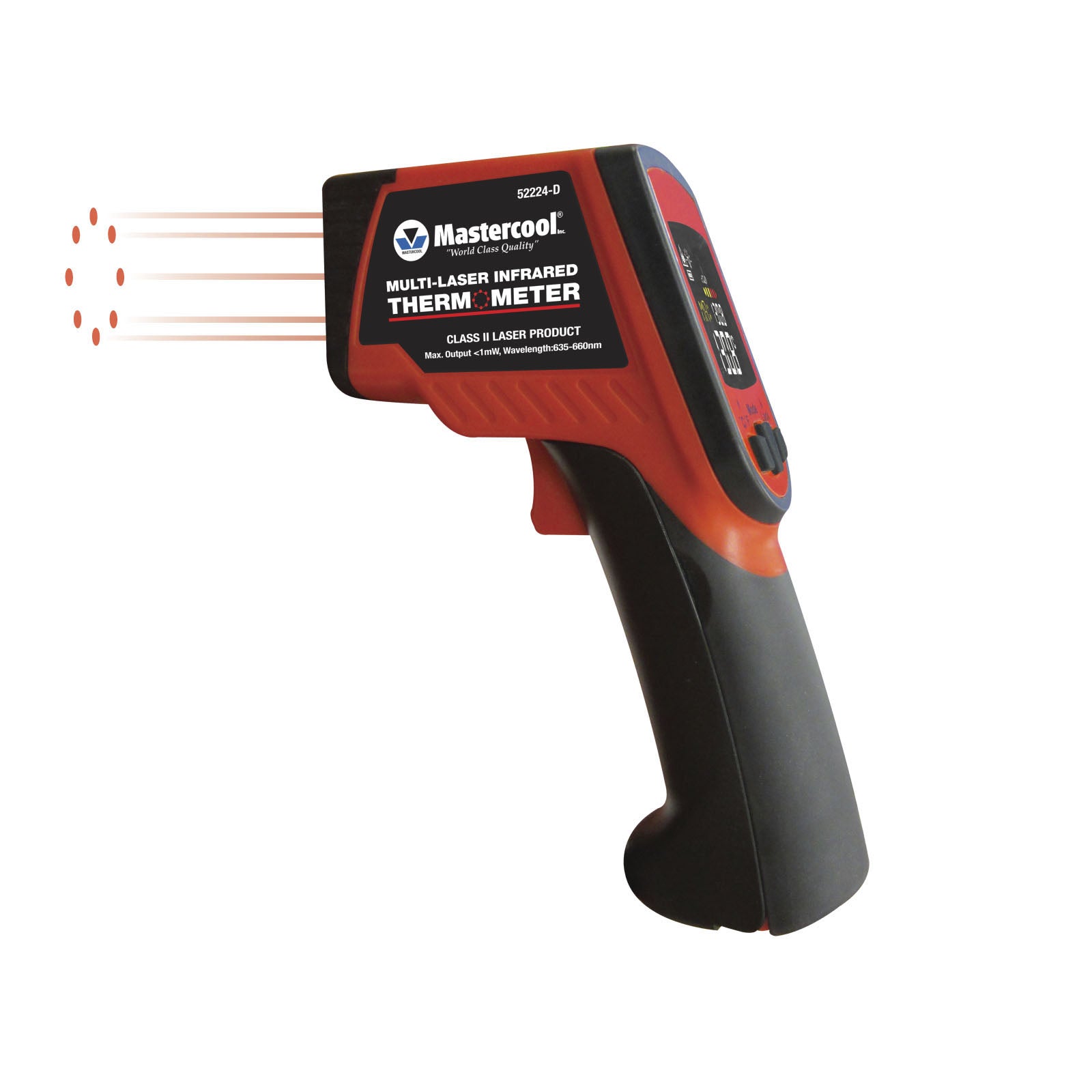 Mastercool 52224-D — IR 8 Laser Thermometer 12:1 -60°+760°C - MastercoolTools.com 
