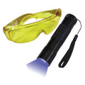 Mastercool 53513-UV — Mini UV Flashlight LED with Safety Glasses - MastercoolTools.com 