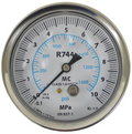 Mastercool 55102-1400 R744 CO2 Low Pressure Gauge 70mm Oil Filled - MastercoolTools.com 