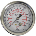 Mastercool 55102-2400 R744 CO2 High Pressure Gauge 70mm Oil Filled - MastercoolTools.com 