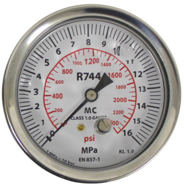 Mastercool 55102-2400 R744 CO2 High Pressure Gauge 70mm Oil Filled - MastercoolTools.com 