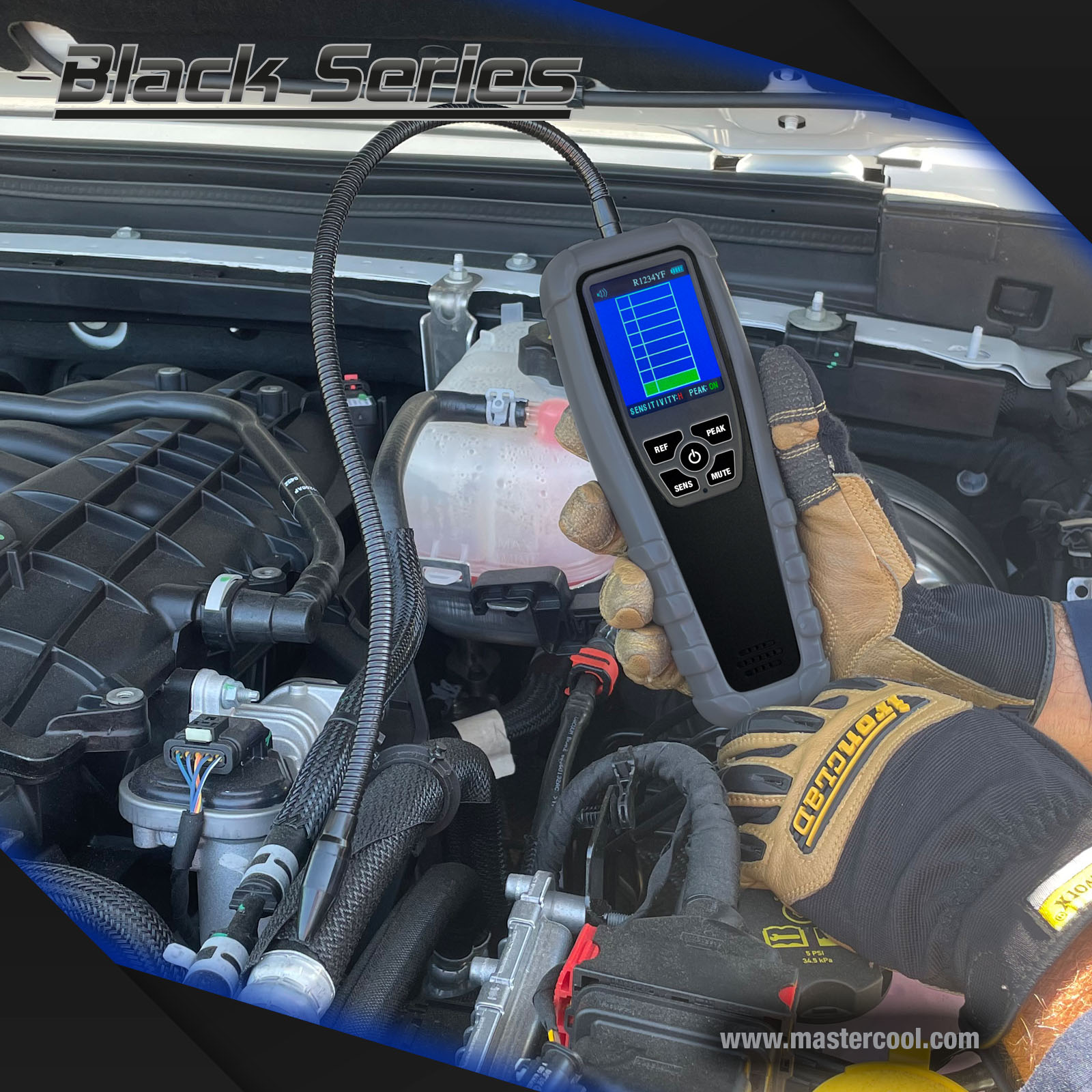 Mastercool 55600-A — Black Series Infrared Refrigerant Leak Detector - MastercoolTools.com 