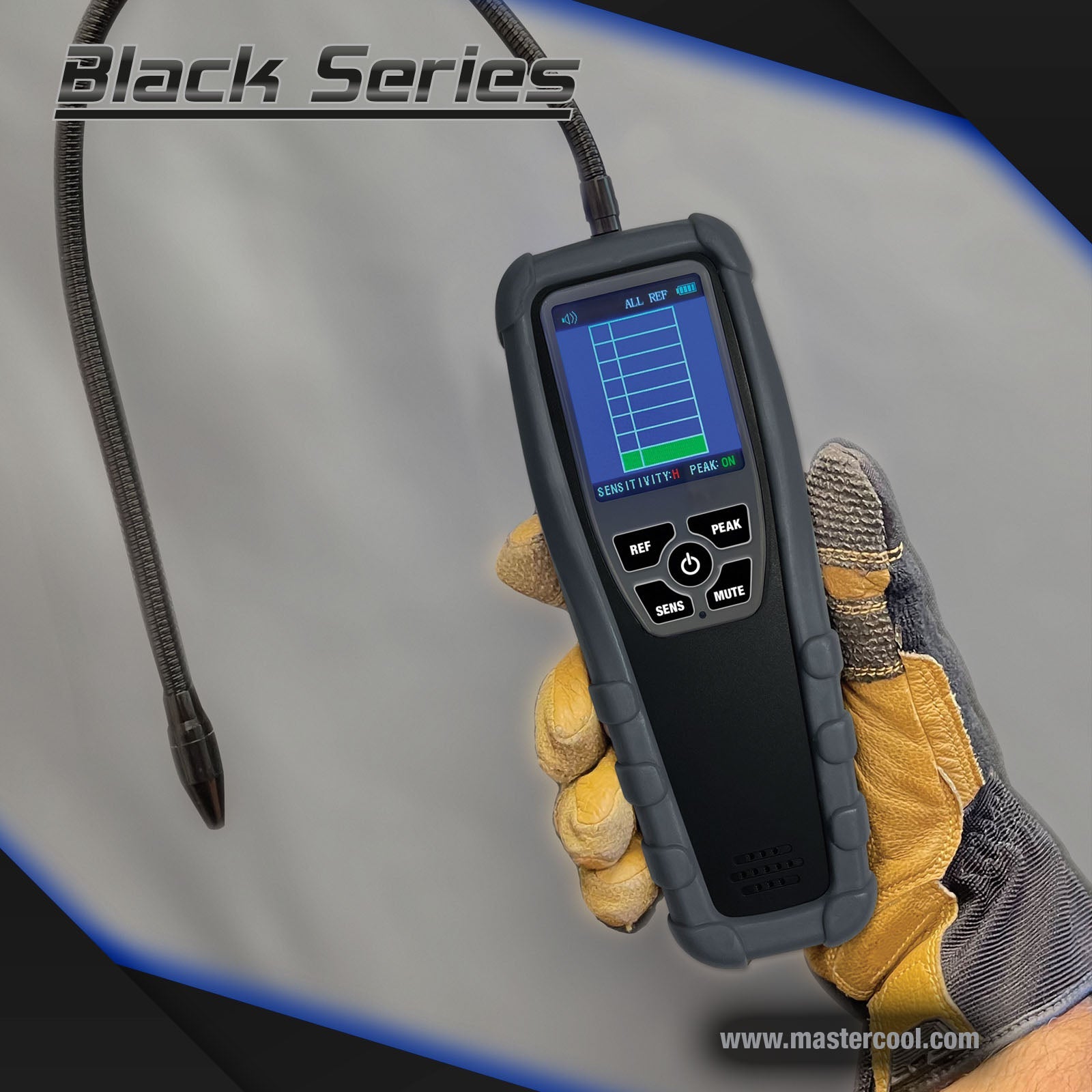 Mastercool 55600-A — Black Series Infrared Refrigerant Leak Detector - MastercoolTools.com 
