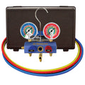 Mastercool 57261-E-413 — R410A 63mm 3/8" 150cm Hoses 5/16" Adapters - MastercoolTools.com 