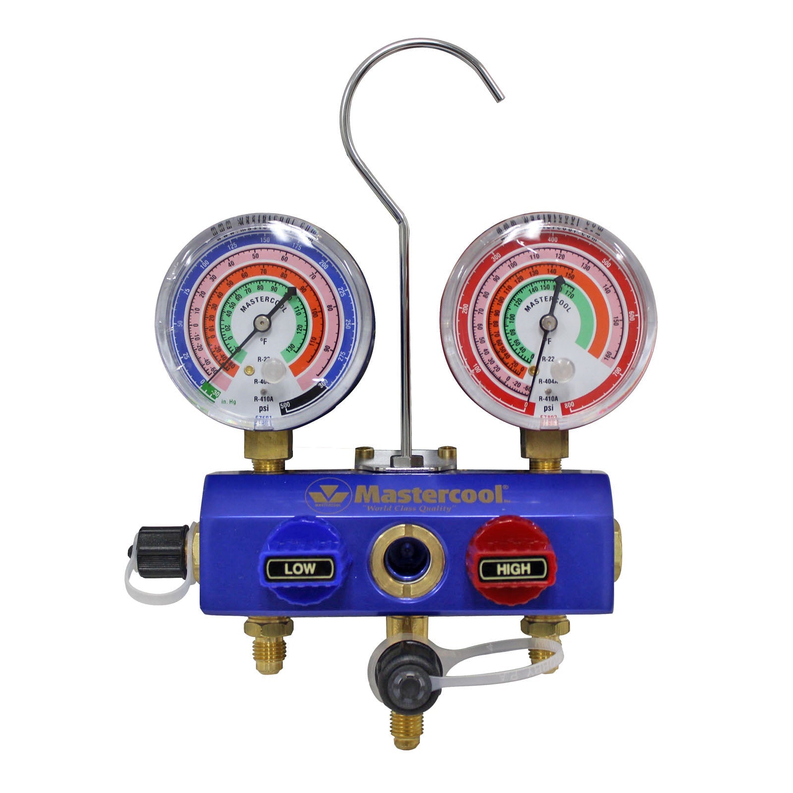 Mastercool 58103-RB — 2W B.Valve Manifold 80 - R1270/R290/R600a - MastercoolTools.com 