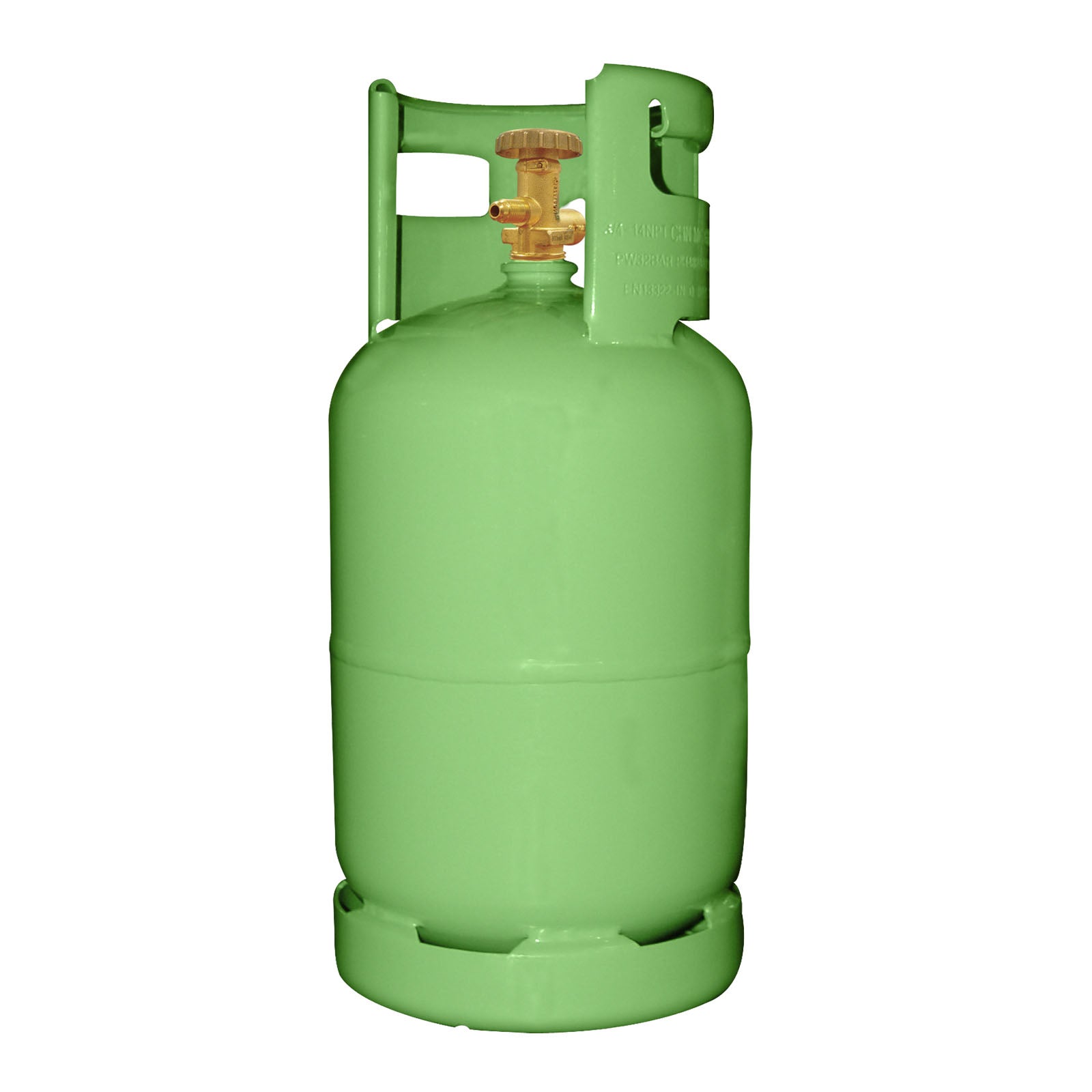 Mastercool 63009-EUGRN-1/4 27.2L Recovery Tank Green 1/4" FL-M TPED - MastercoolTools.com 