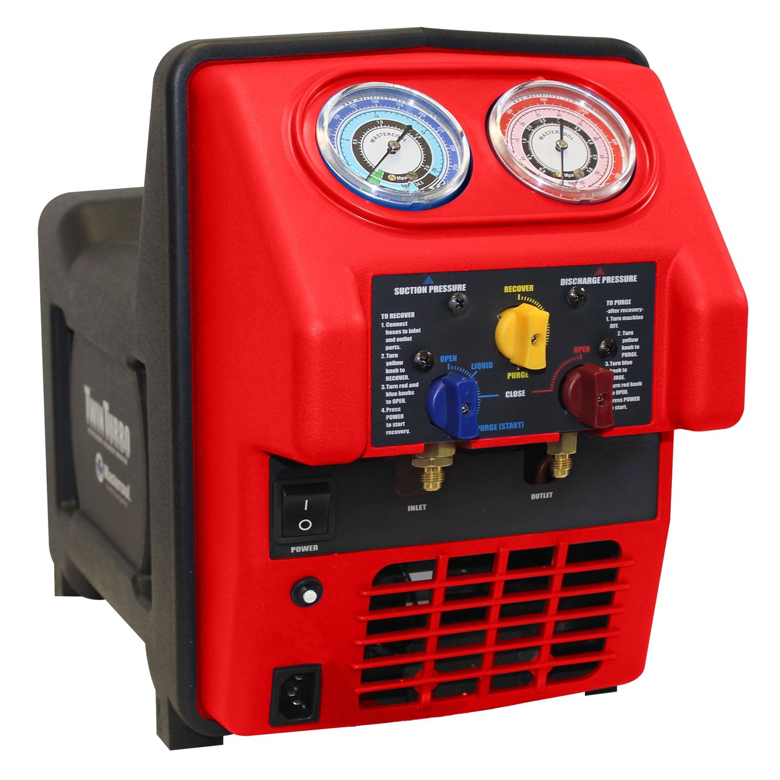 Mastercool 69395-220 — Spark Free TWIN TURBO Combustible Gas Recovery Machine (220V) - MastercoolTools.com 