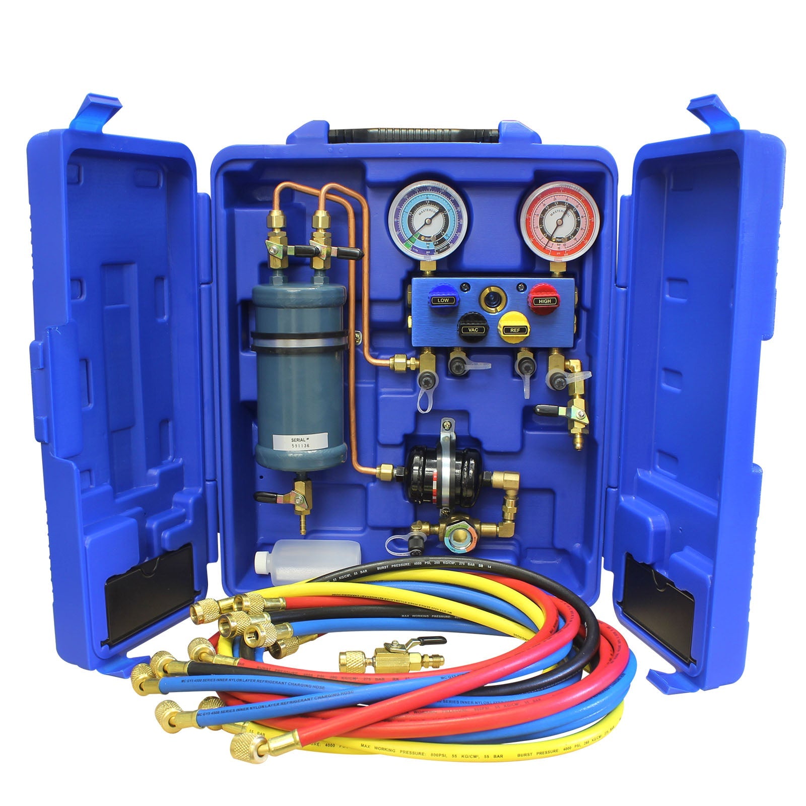 Mastercool 69500 — RecoveryMate Moisture & Oil Separator System for Refrigerant Recovery - MastercoolTools.com 