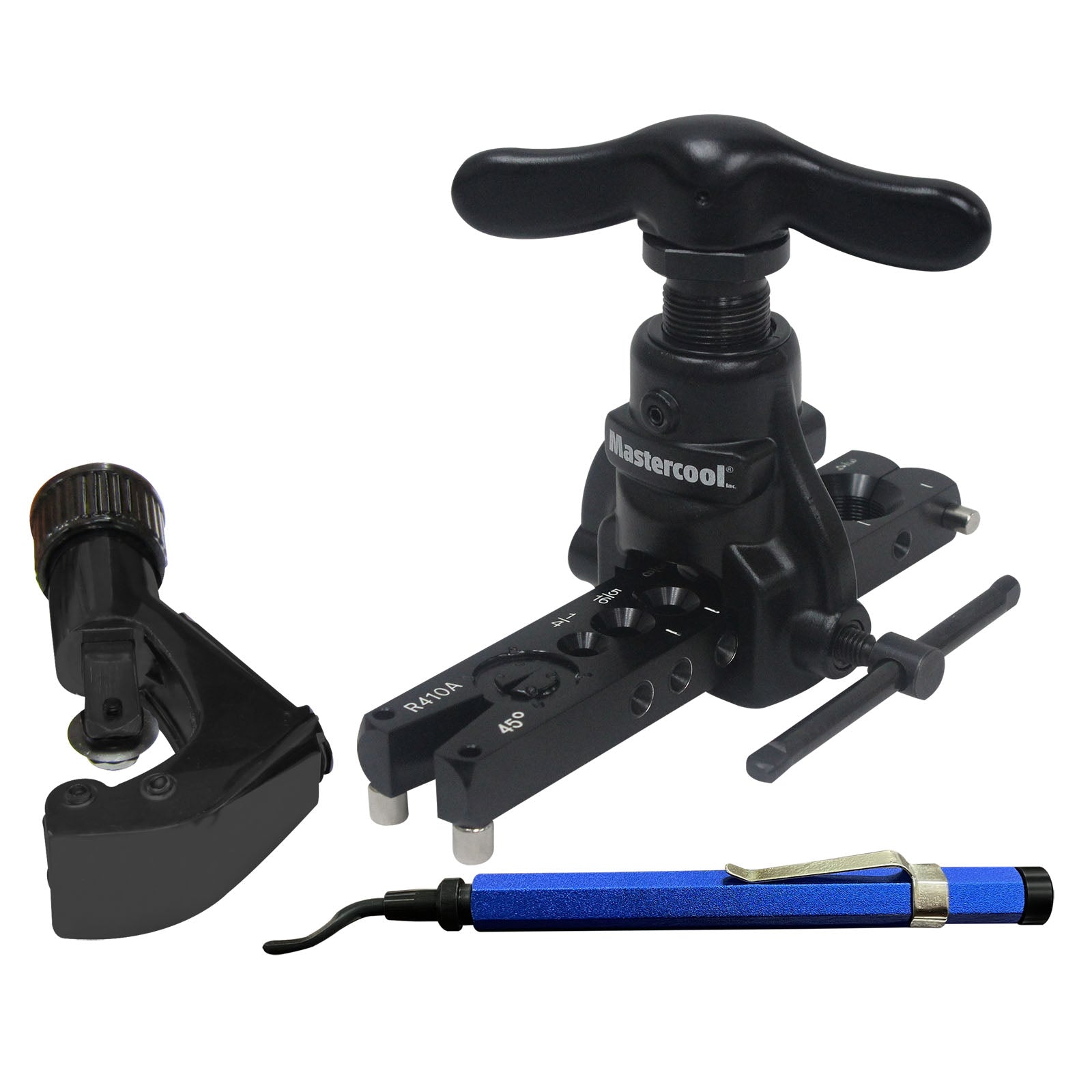 Mastercool 70058-A — Eccentric Flaring Tool Kit (806) with Tube Cutter & Reamer - MastercoolTools.com 