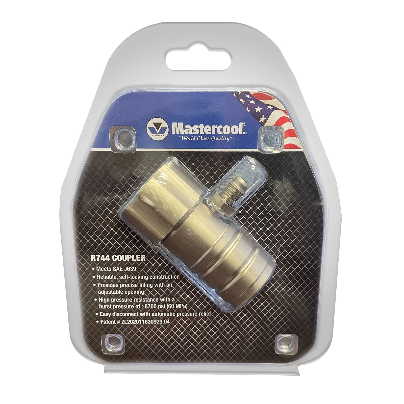 Mastercool 84934-CO2 R744 CO2 Low Side Service Coupler 1/4" SAE - MastercoolTools.com 