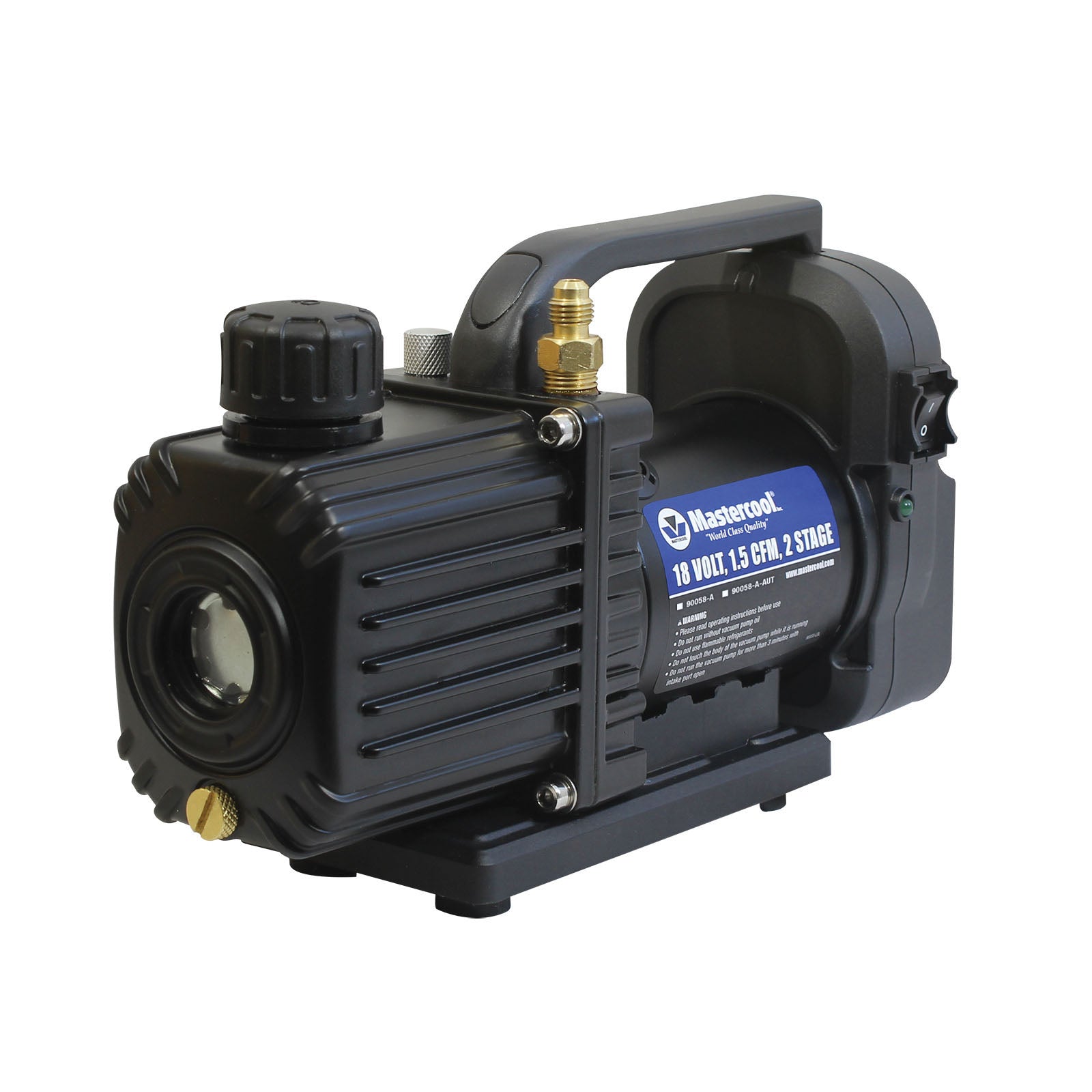 Mastercool 90058-A — 18V cordless vacuum pump only (no charger /batt) - MastercoolTools.com 