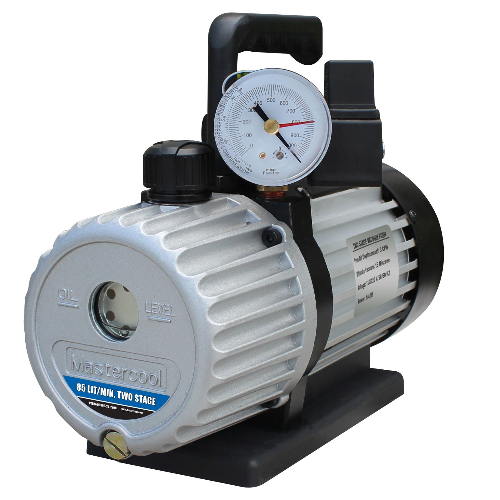 Mastercool 90063-2V-220SVB Vacuum Pump 85 L/min Solenoid Valve 220V - MastercoolTools.com 