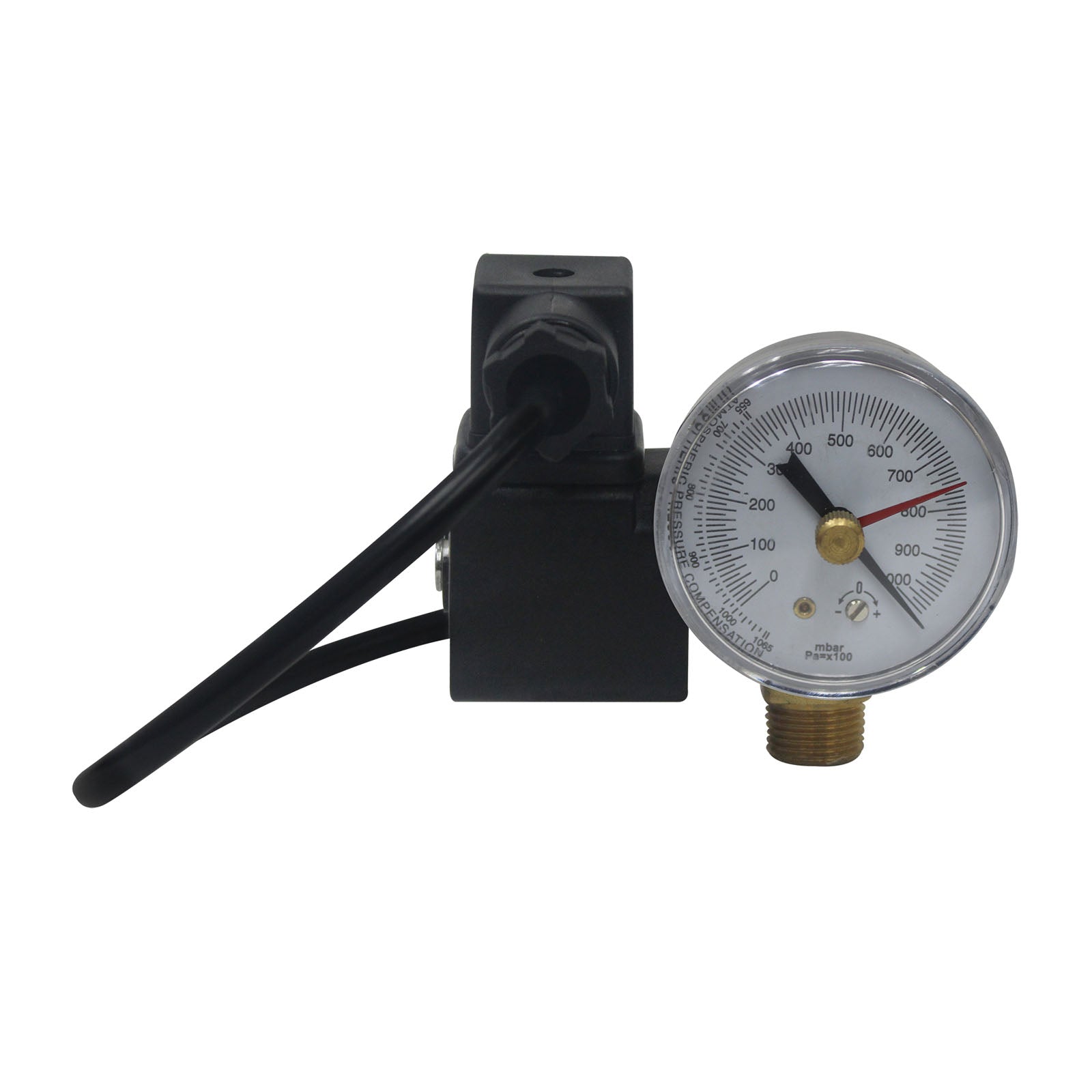 Mastercool 90066-SV-220 — Solenoid Valve + Vacuum Gauge for vacuum pump - MastercoolTools.com 