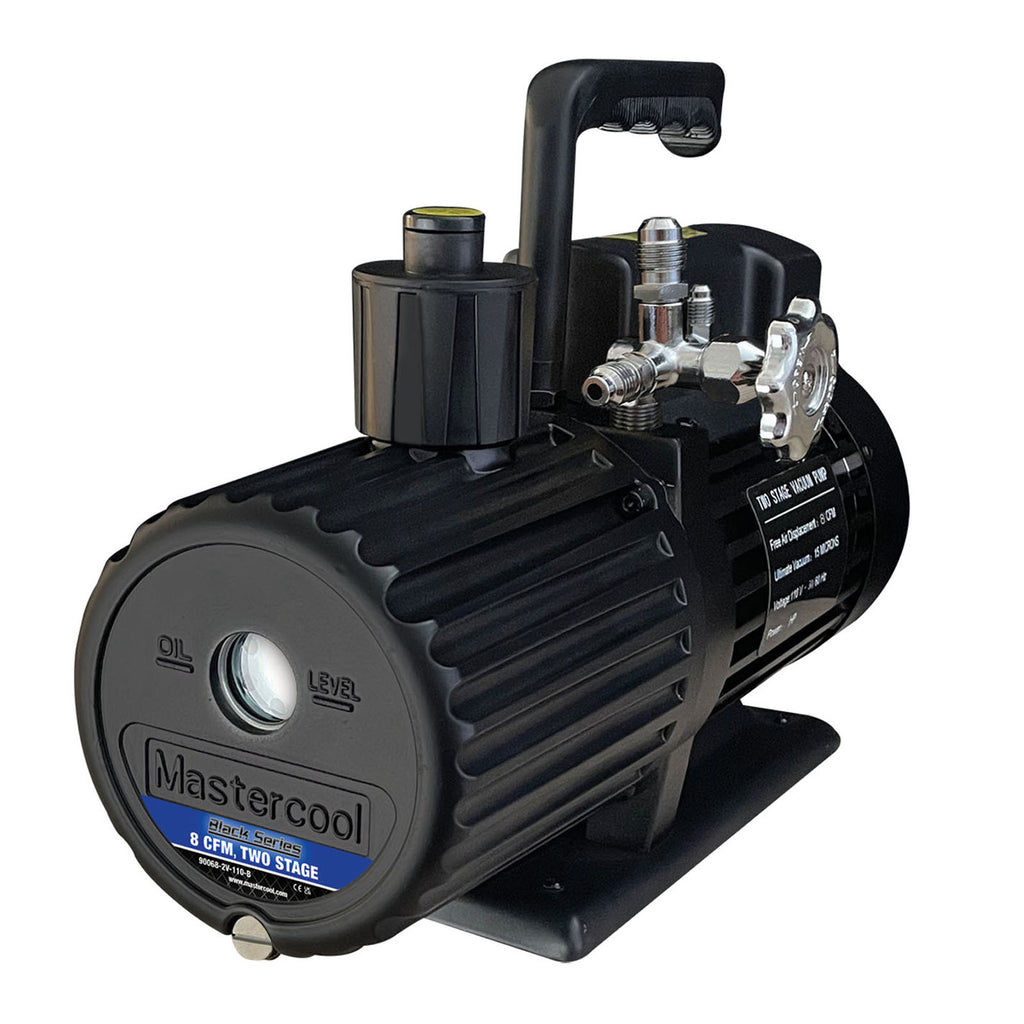 Mastercool 90068-2V-220-BL Black Series 8 CFM Vacuum Pump 2-Stage - MastercoolTools.com 