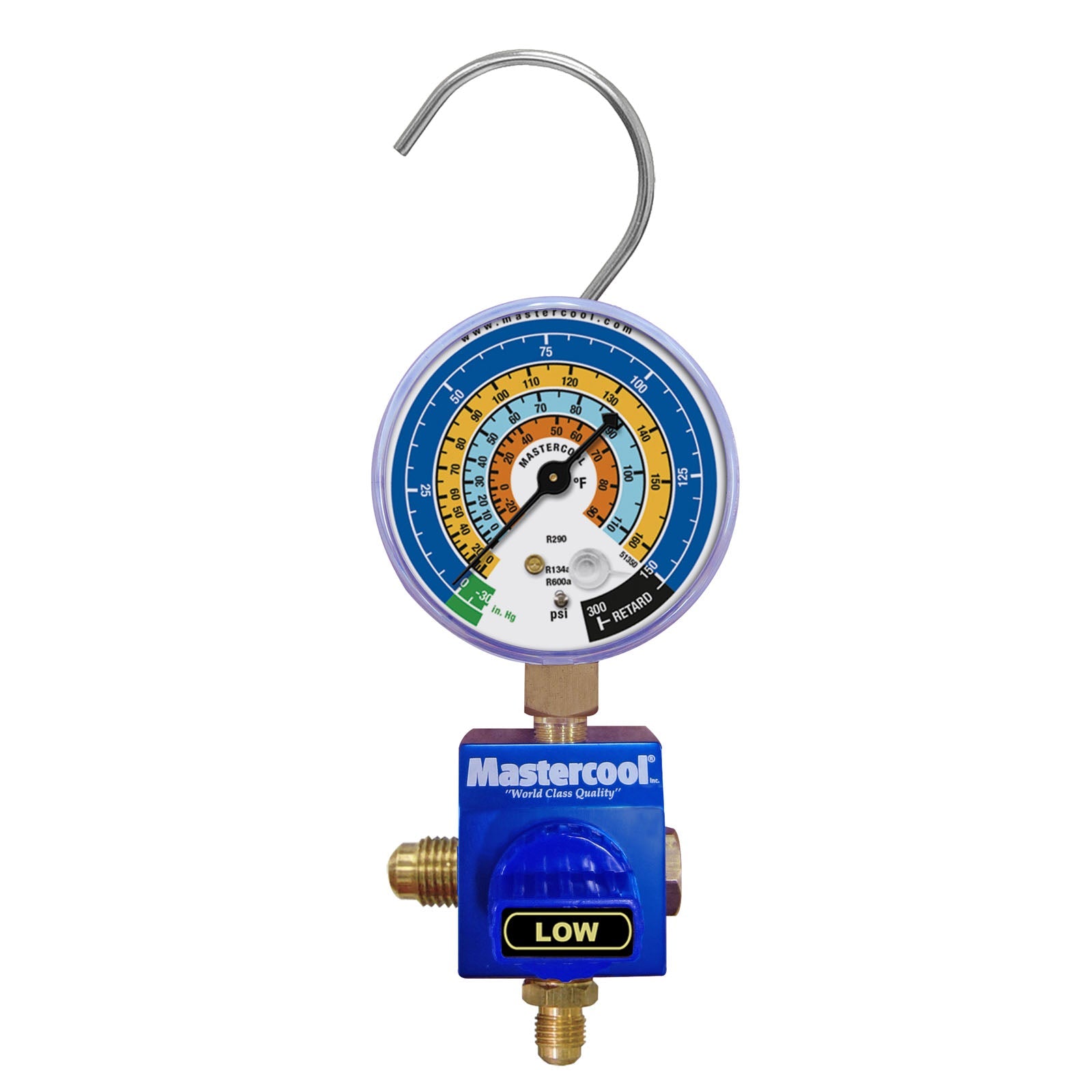 Mastercool 92103-RBL — 1W B.Valve Manifold 80mm - R1270/290/600a - MastercoolTools.com 