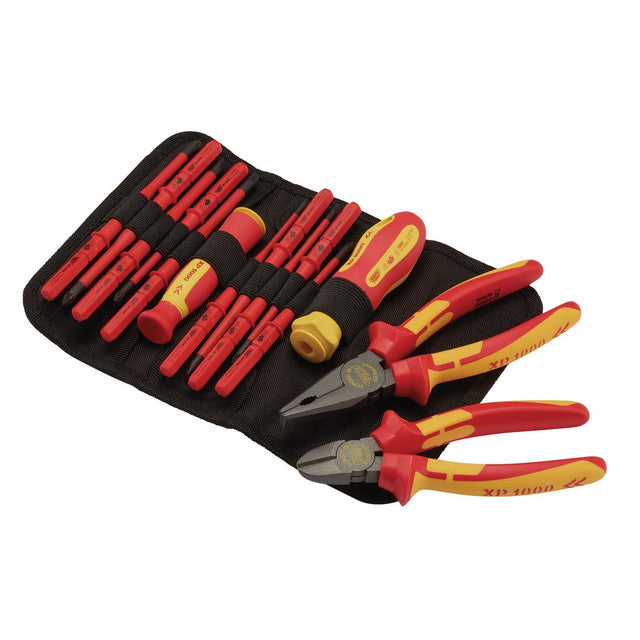 Draper Expert XP1000 VDE Slimline Interchangeable Screwdriver and Pliers Set 14 Piece