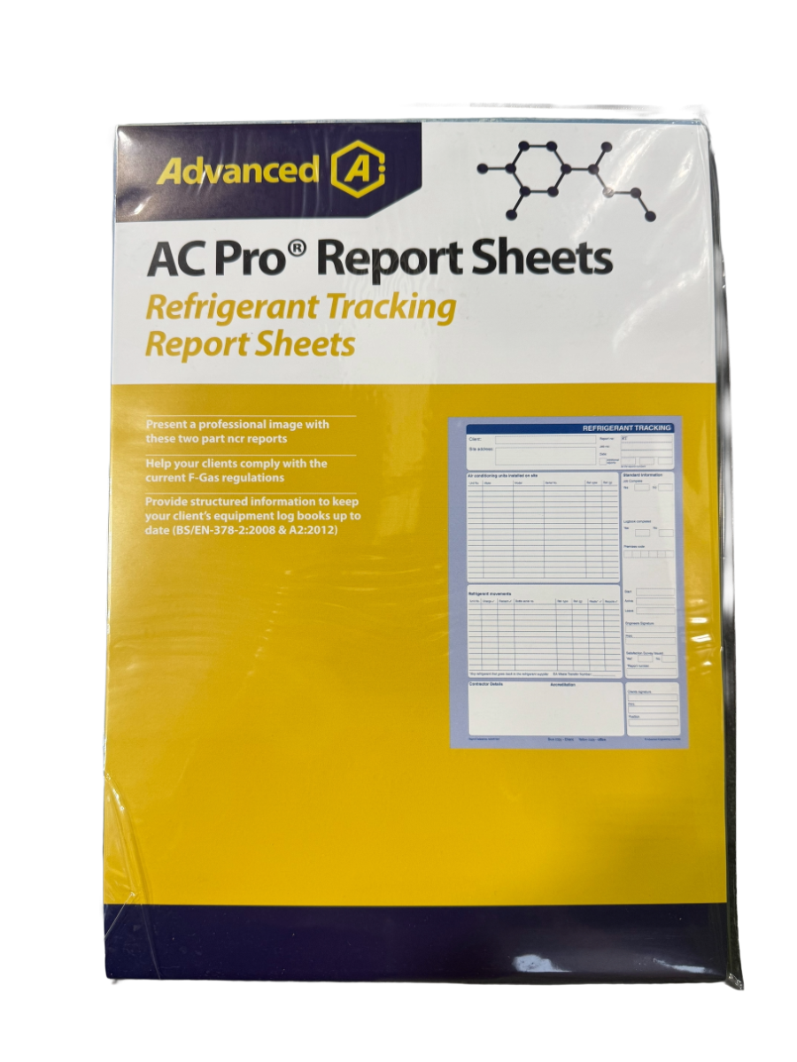 Aspen Pumps AC-Pro F-Gas Compliant Refrigerant Tracking NCR Report Pad 50 Sheets (S080354GB)