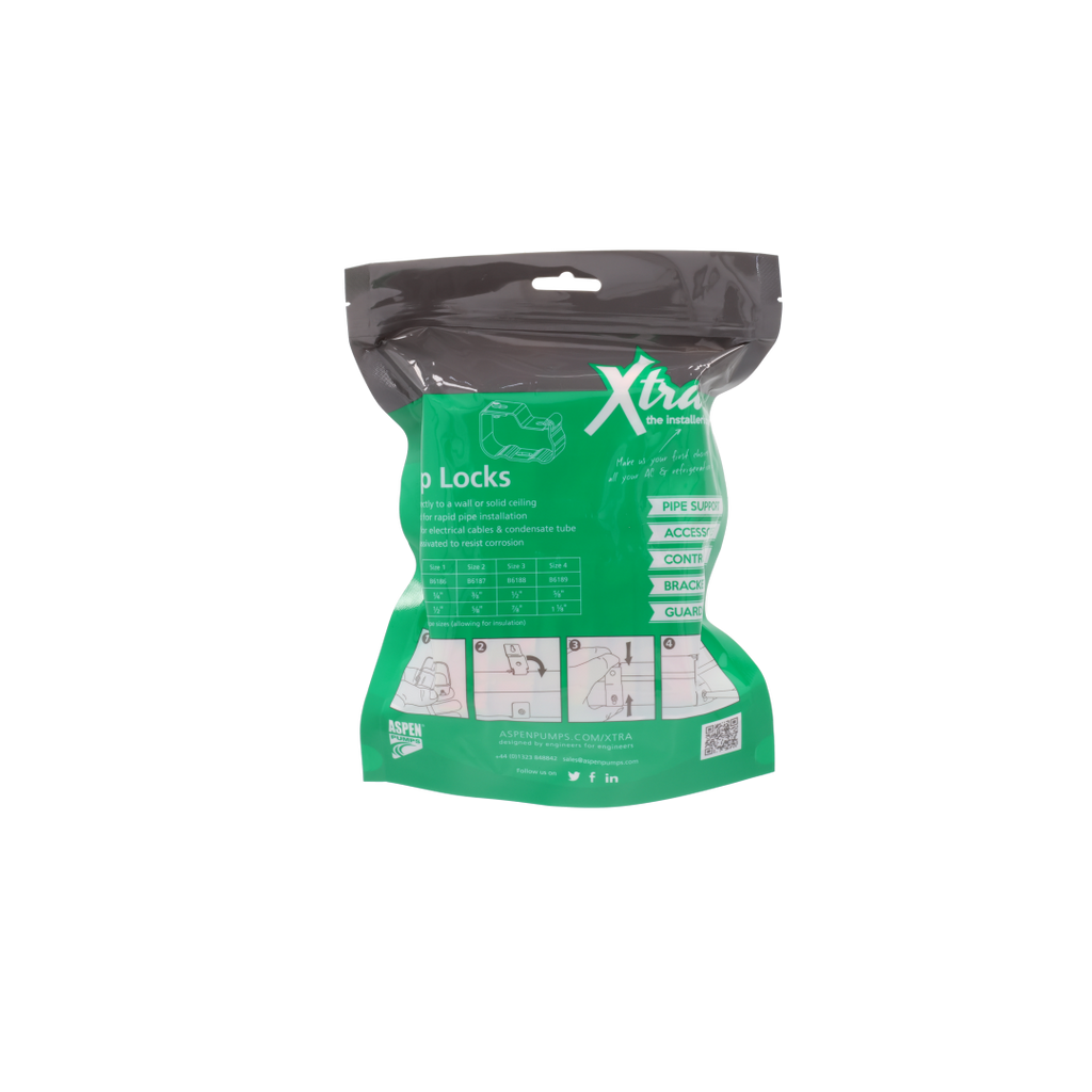 Aspen Griplock Size 3 – Pipe Clip Bag of 10 (B6188/10)