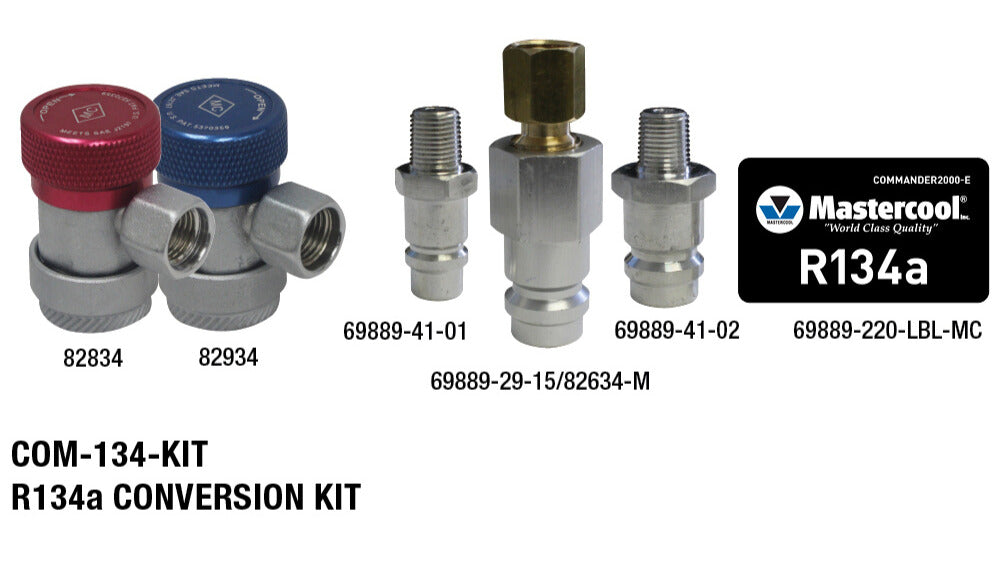 COM-134-KIT — R134a conversion kit for CMDR4000-EX-U - MastercoolTools.com 