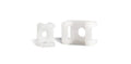 Cable Tie Saddle Mount for 9mm Ties Pack of 100 white