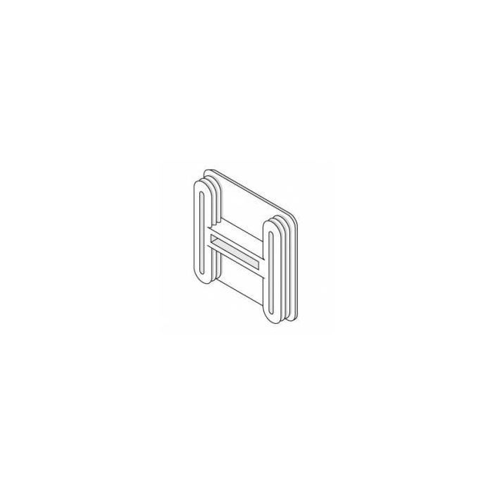 Channel End Caps 41 X 41 White Per 100