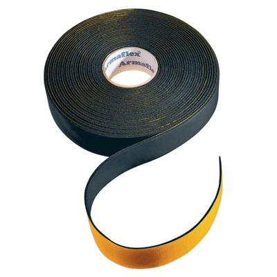 Armaflex Pipe Insulation Lagging Tape 50mm x 3mm x 15m Black Foam Class O – L414