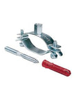 DN16-FEF20 4 oval pipe hangers for VA DN 16 with hex head screws M8x80