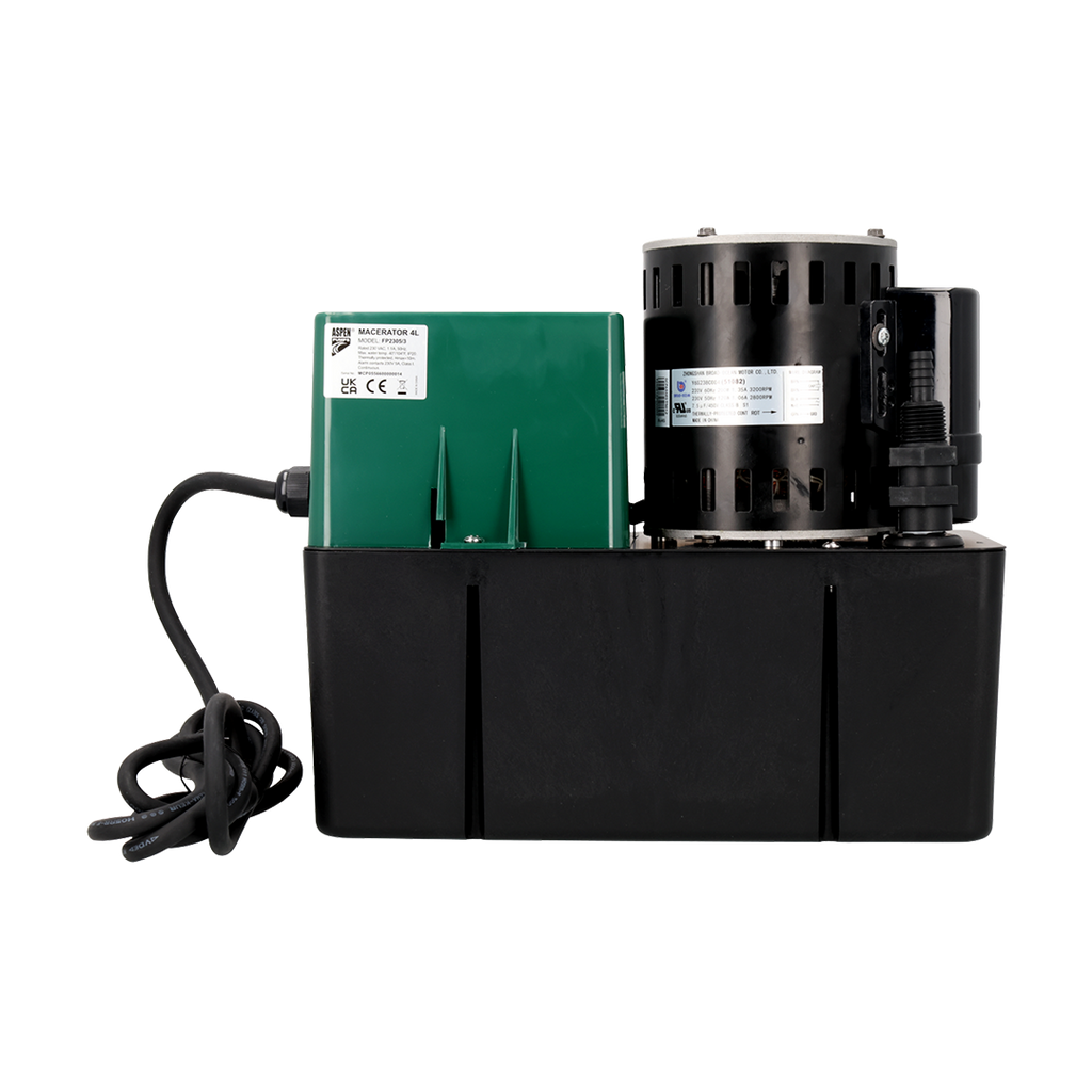 Aspen Macerator FP2305/3 4L tank condensate pump - angled view