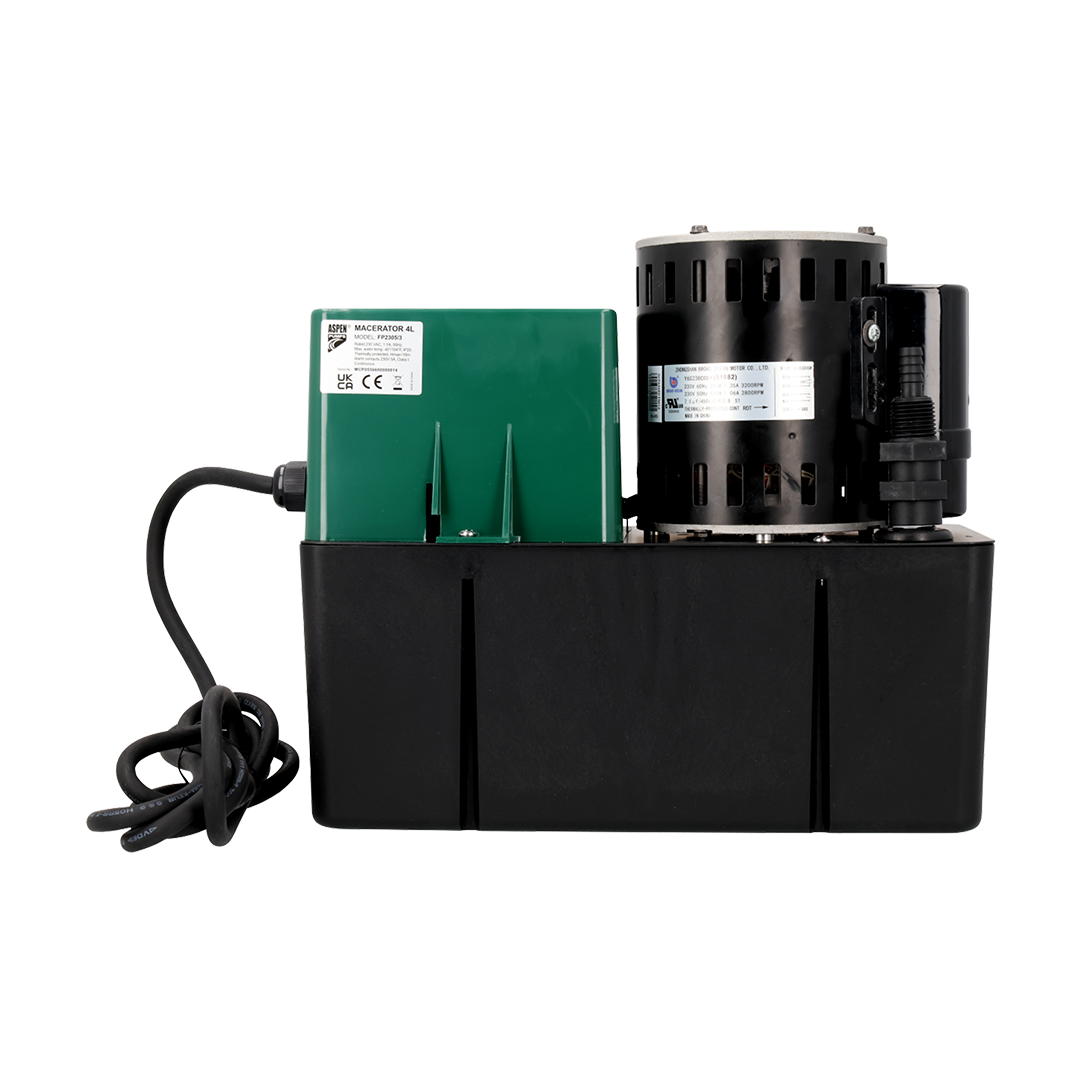 Aspen Macerator FP2305/3 4L tank condensate pump - angled view