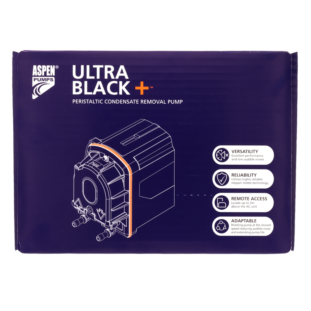Aspen UltraBlack+ FP3391 Peristaltic Condensate Pump 10m Head for AC Systems