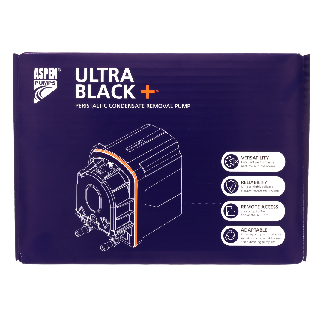 Aspen UltraBlack+ FP3391 Peristaltic Condensate Pump 10m Head for AC Systems