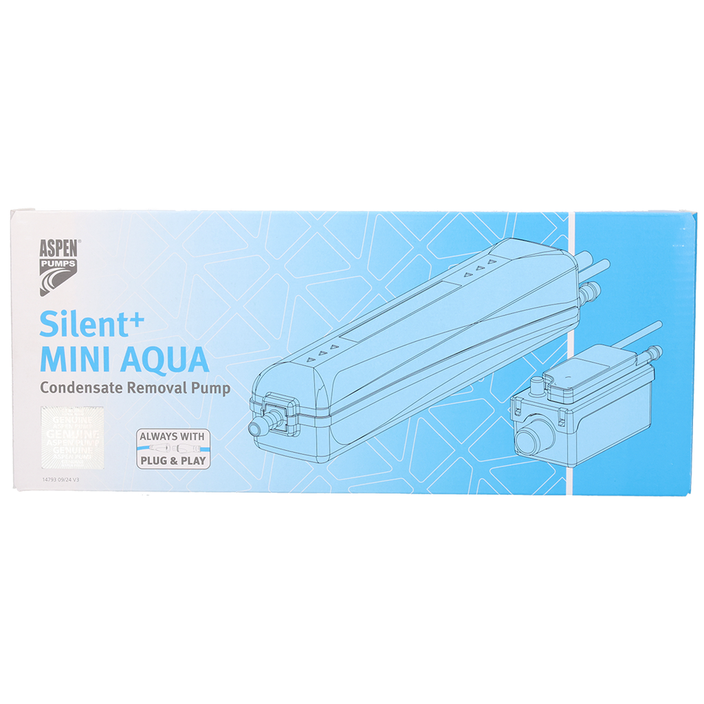 Aspen Silent+ Mini Aqua Gen 5 Condensate Pump with Compact Reservoir for AC Systems – FP3420/1