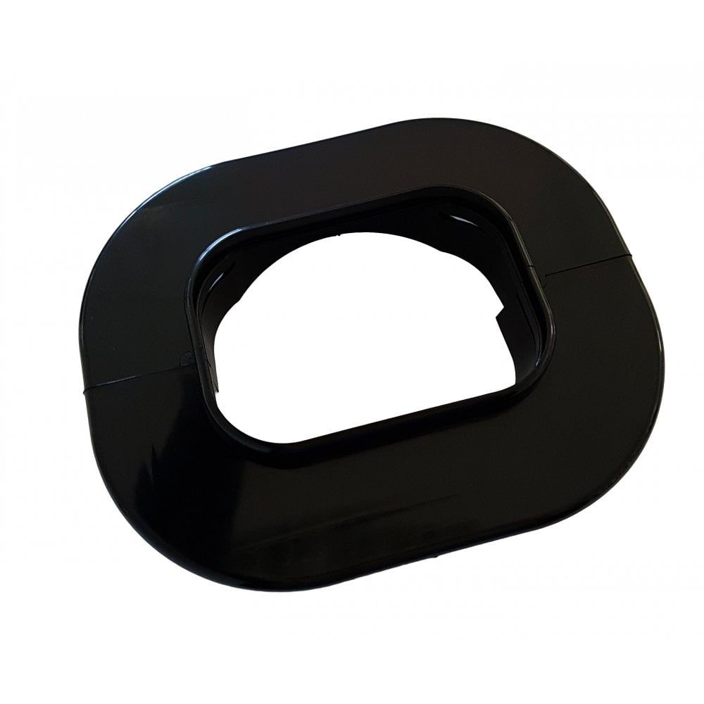 Inaba Slimduct Wall Rosette - 75mm Black