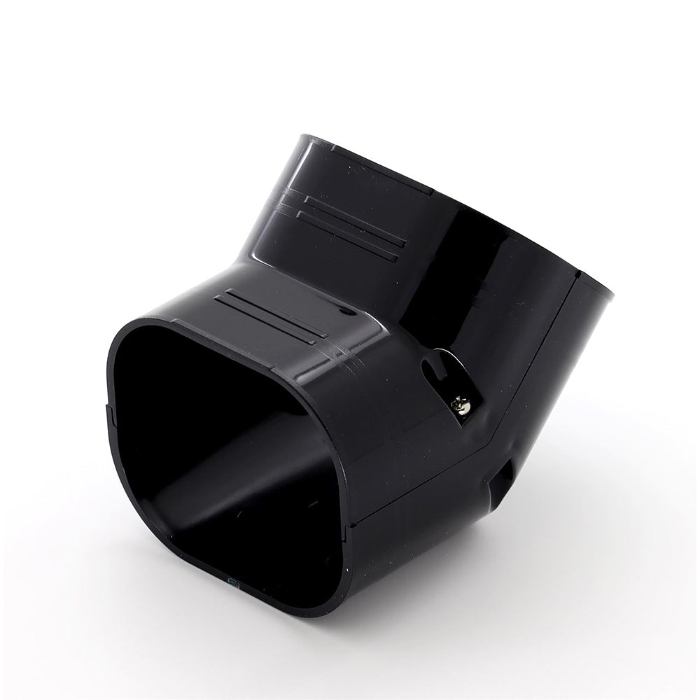 Inaba Denko Slim Duct 100mm 45° Elbow Bend Black