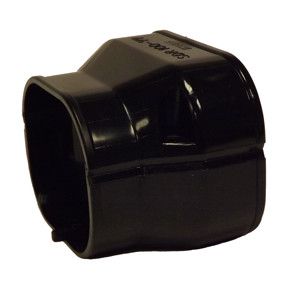 Inaba Denko Slim Duct 100mm to 75mm Reducer Joint Black