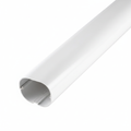 Inoac CD-100 White Plastic Pipe Trunking 100mm x 2m (Box of 5)