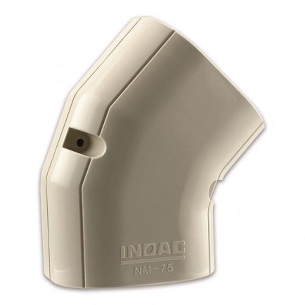 Inoac Plastic Pipe Trunking 60mm 45 Degree Horizontal Elbow NM-60
