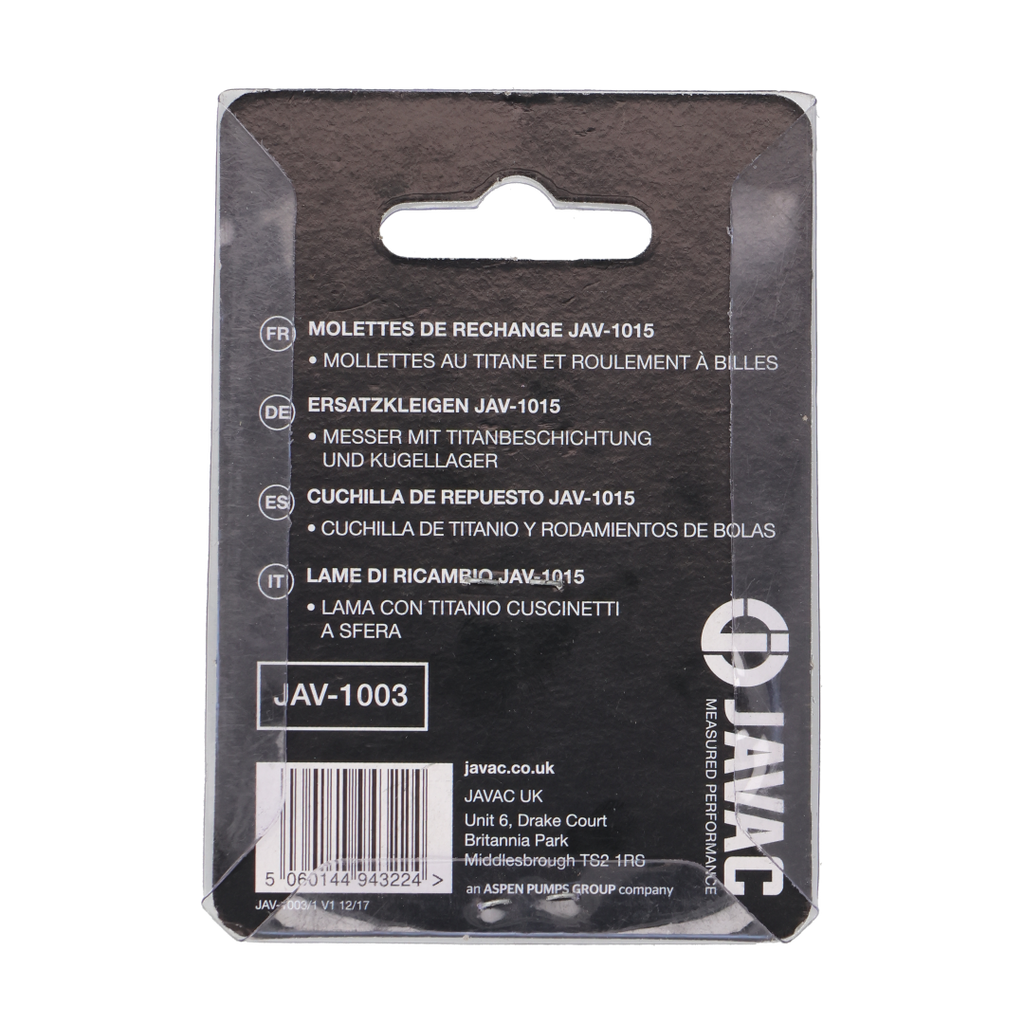 Javac Edge Replacement Tube Cutter Blades – JAV-1003 | Pack of 2 | Titanium Plated with Ball Bearing | For JAV-1015