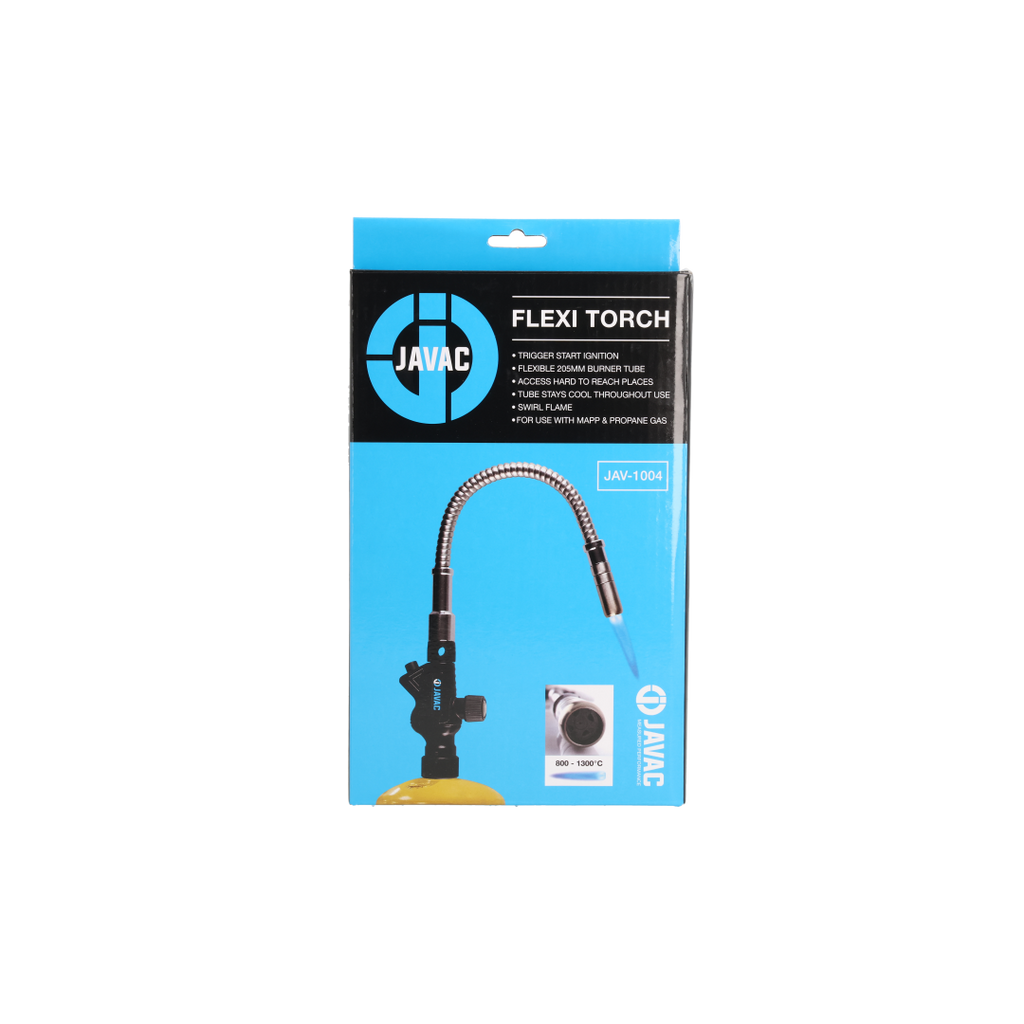 Javac Edge Flexi Torch – JAV-1004 | Flexible Brazing Torch | MAPP & Propane | 800–1300°C