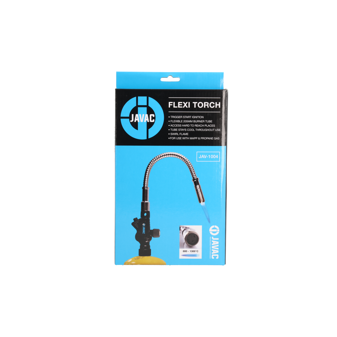 Javac Edge Flexi Torch – JAV-1004 | Flexible Brazing Torch | MAPP & Propane | 800–1300°C