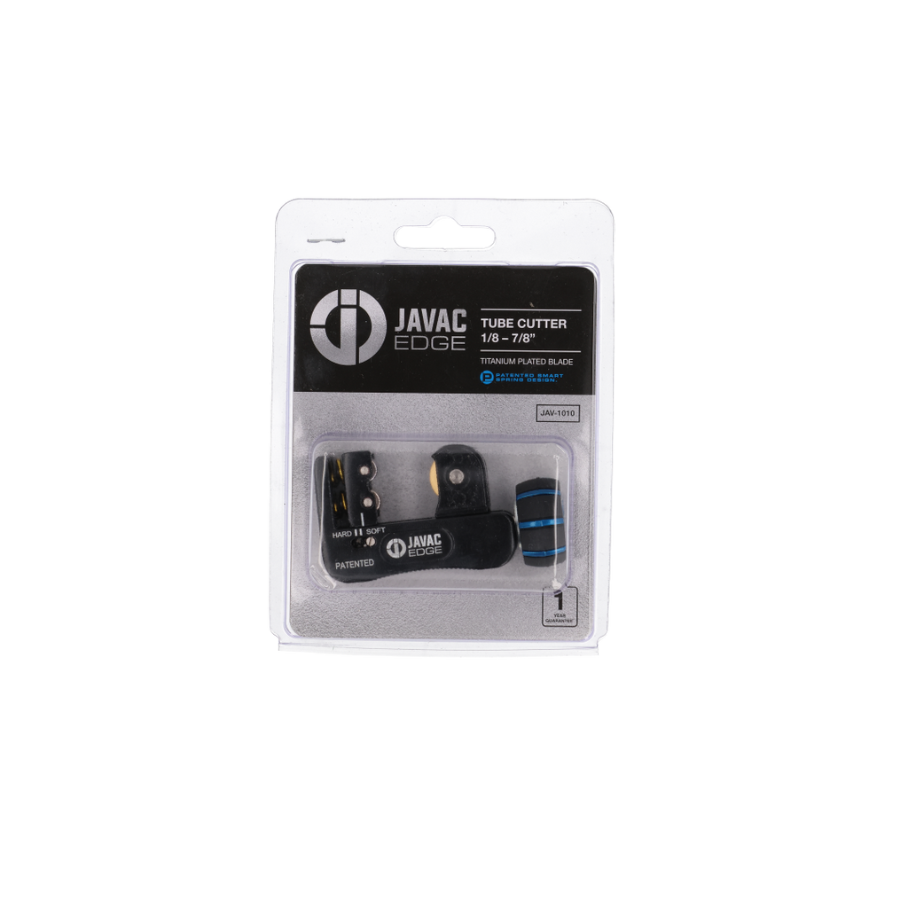 Javac Edge Tube Cutter 1/8–7/8" – JAV-1010 | Titanium Blade | Patented Smart Spring