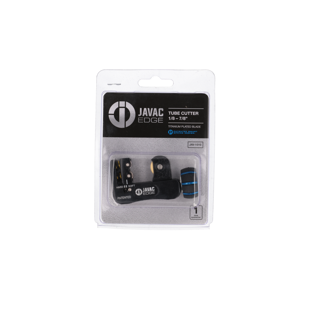 Javac Edge Tube Cutter 1/8–7/8" – JAV-1010 | Titanium Blade | Patented Smart Spring