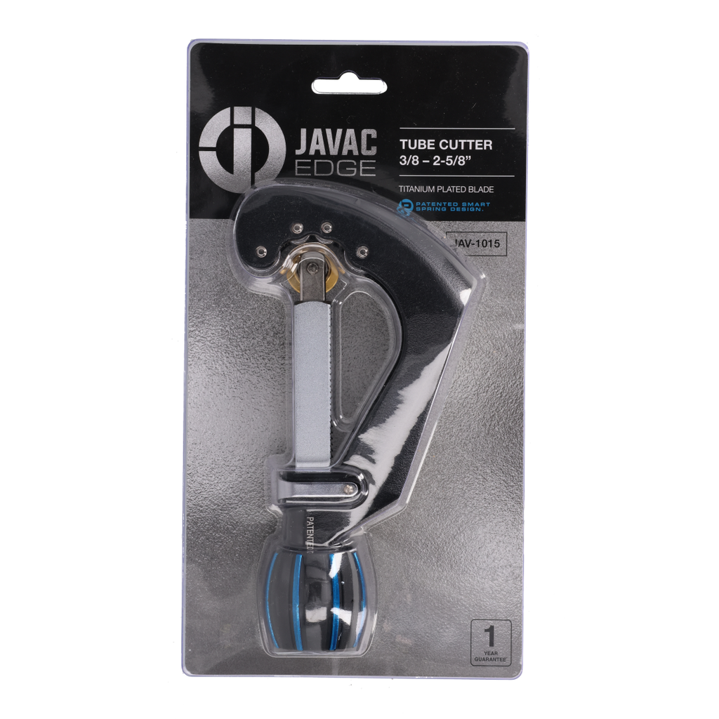 Javac Edge Large Tube Cutter 3/8–2-5/8" – JAV-1015 | Titanium Blade | Patented Smart Spring