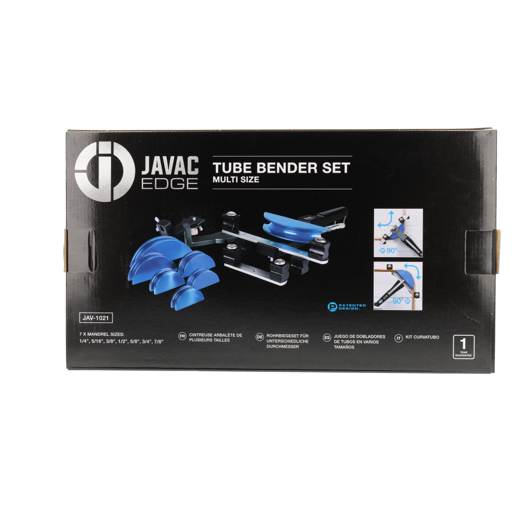 Javac Edge Tube Bender Set Multi-Size – JAV-1021 | 7 Sizes 1/4–7/8"
